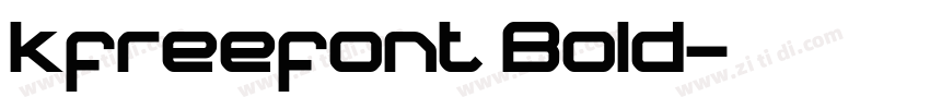kfreefont Bold字体转换